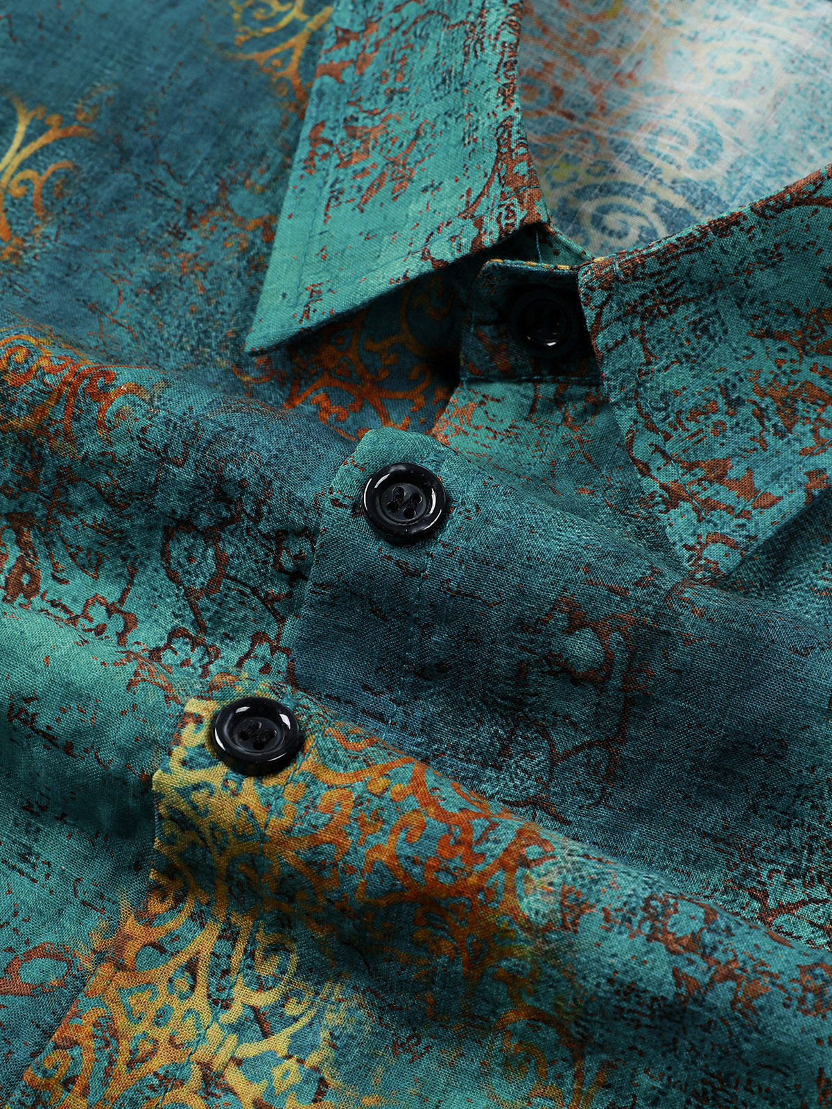 Hawaiian Short-Sleeve Tropical Blue Vacation Shirt