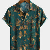 Vintage Green Hawaiian Short Sleeve Shirt