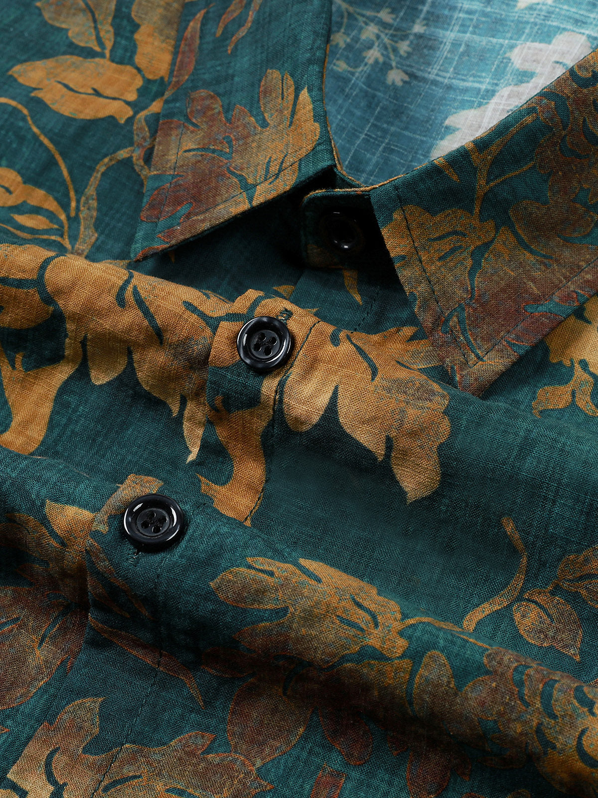 Vintage Green Hawaiian Short Sleeve Shirt