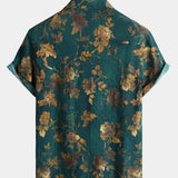 Vintage Green Hawaiian Short Sleeve Shirt