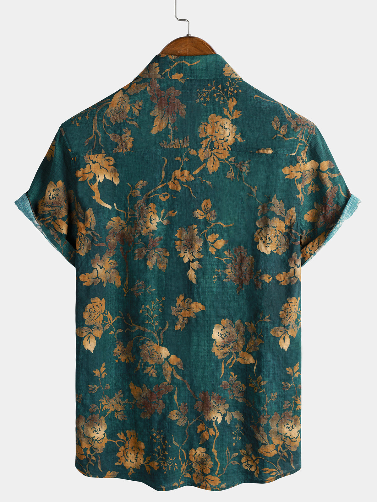 Vintage Green Hawaiian Short Sleeve Shirt