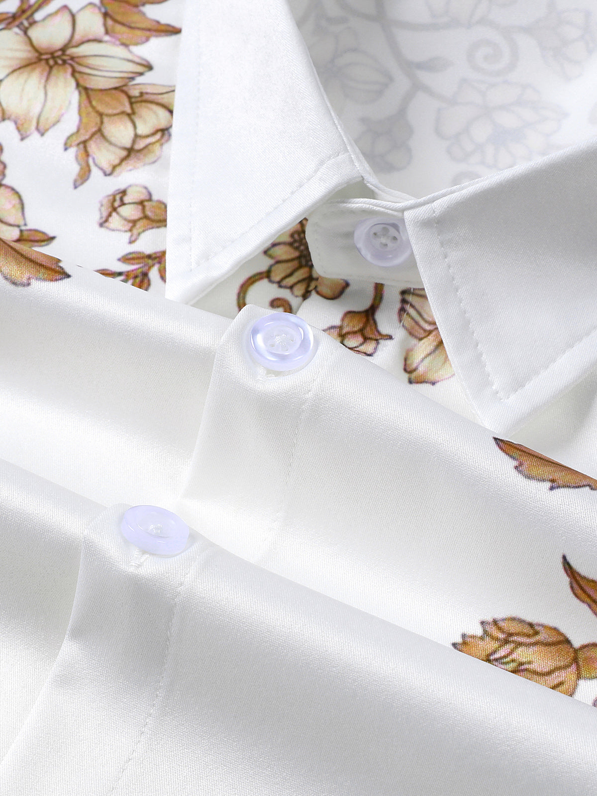 Hawaiian Floral Print Button Casual Collar Short Sleeve Shirt