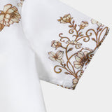 Hawaiian Floral Print Button Casual Collar Short Sleeve Shirt