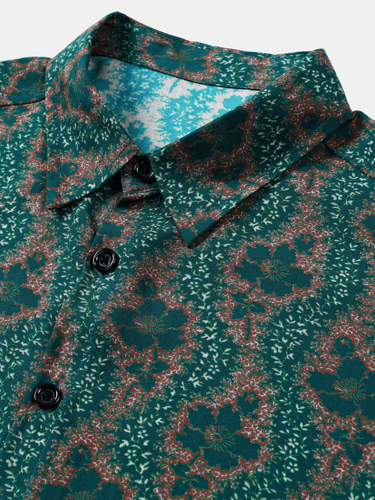 Green Vintage Floral Shirt