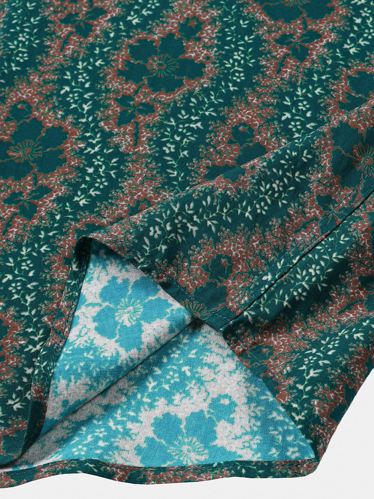 Green Vintage Floral Shirt