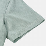 Comfort Sport Solid Green Short Sleeve Shirt