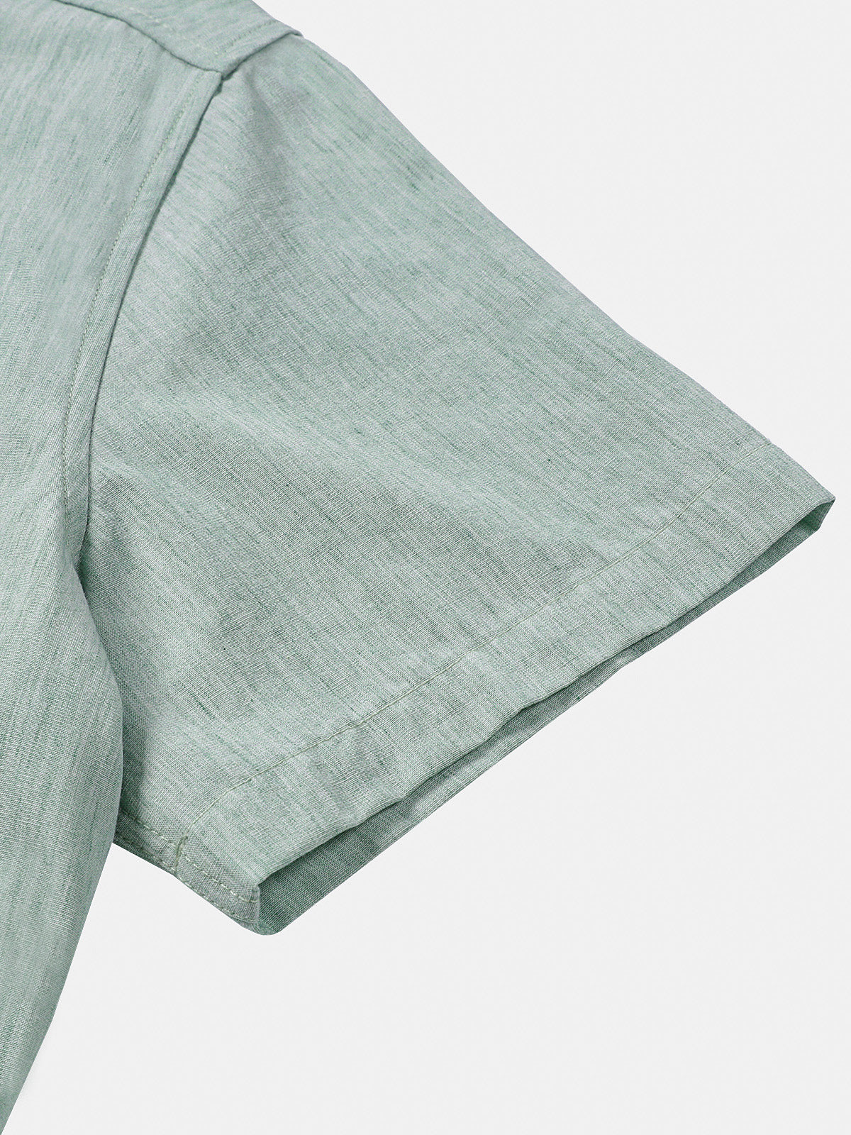 Comfort Sport Solid Green Short Sleeve Shirt