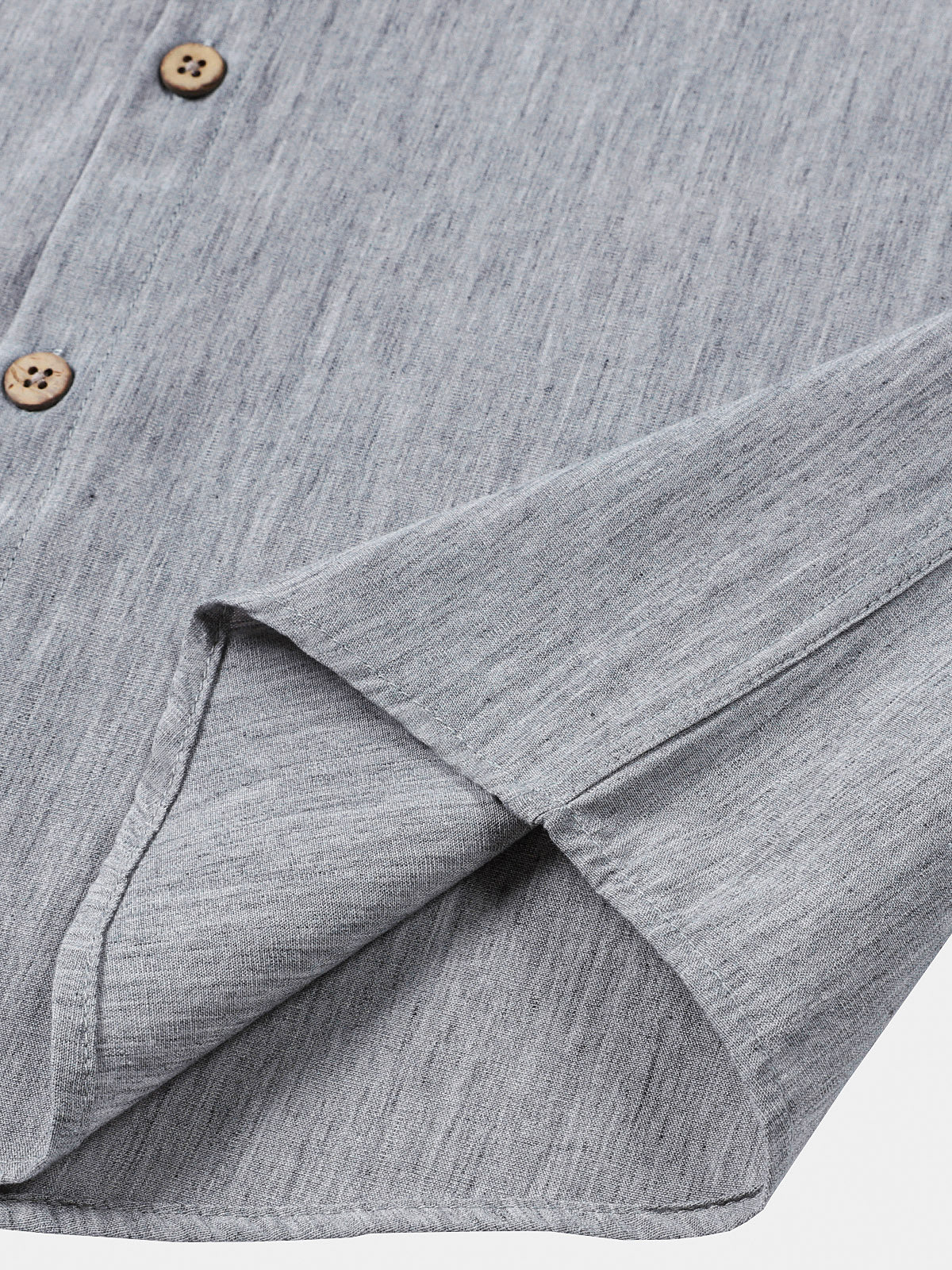 Comfort Sport Casual Solid Grey Short Sleeve Shirt