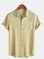 Solid Comfort Sport Relaxed Short Sleeve Shirt