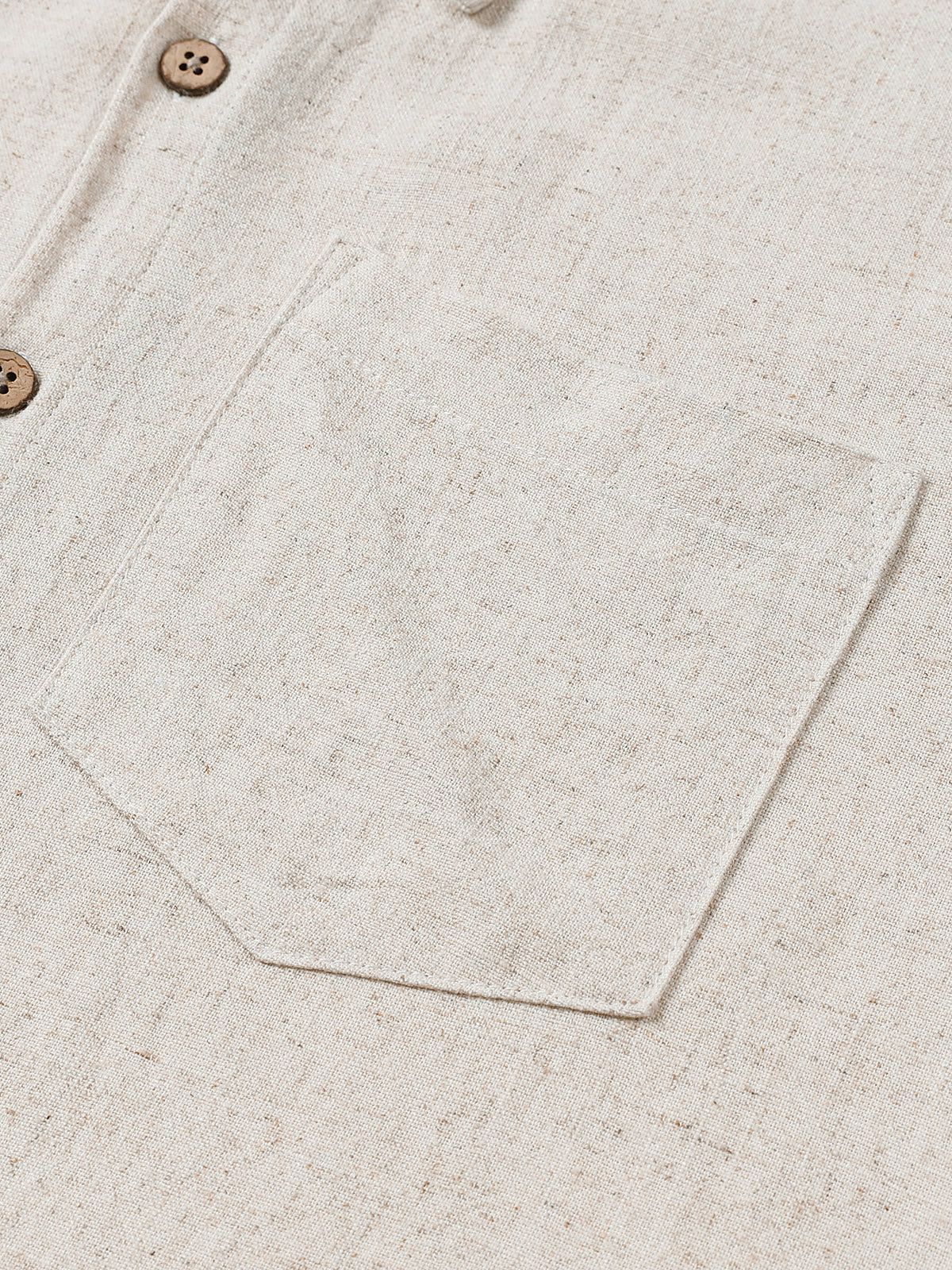 Comfort Sport Solid Beige Short Sleeve Shirt