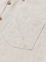 Comfort Sport Solid Beige Short Sleeve Shirt