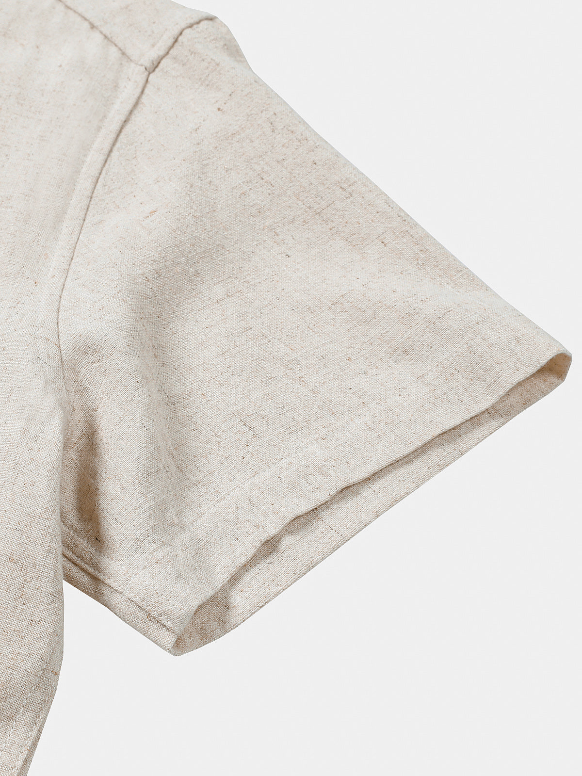 Comfort Sport Solid Beige Short Sleeve Shirt