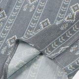 Grey Aztec Vintage Short-Sleeve Shirt