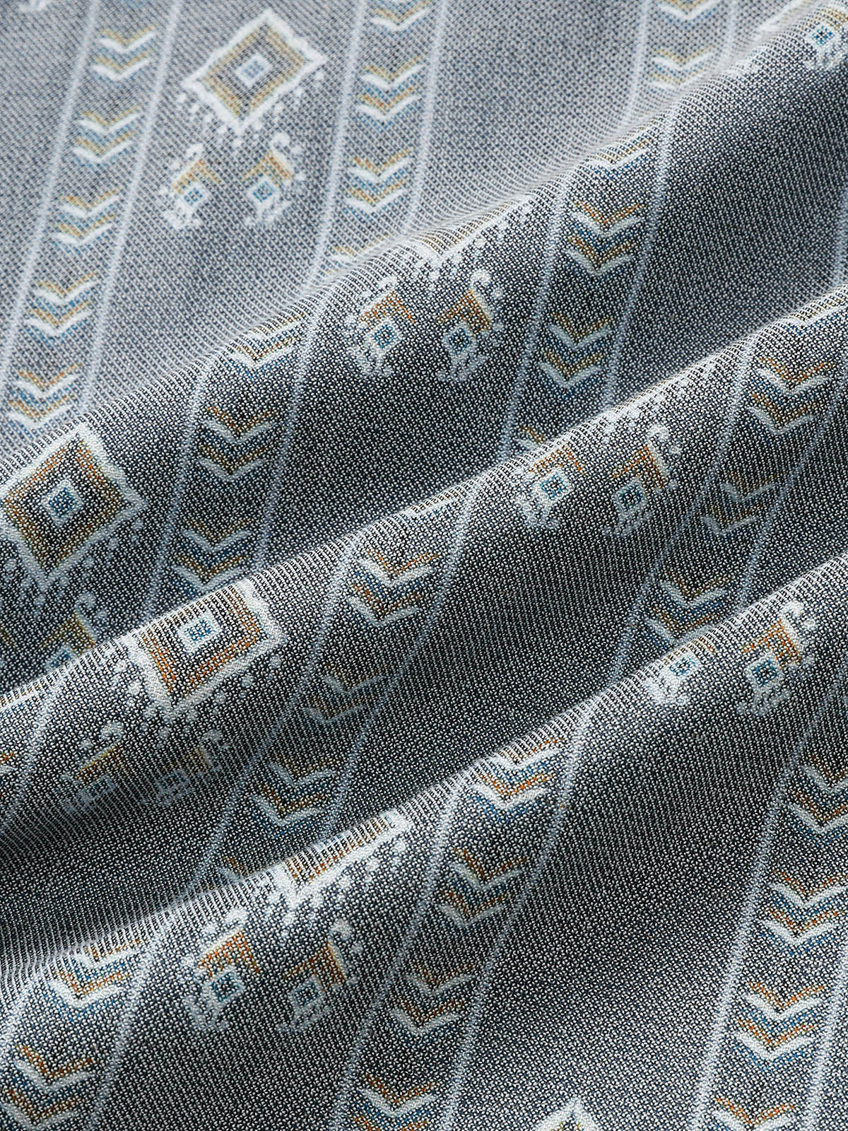 Grey Aztec Vintage Short-Sleeve Shirt