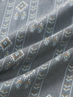 Grey Aztec Vintage Short-Sleeve Shirt