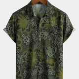 Green Vintage Floral Shirt