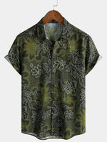Green Vintage Floral Shirt