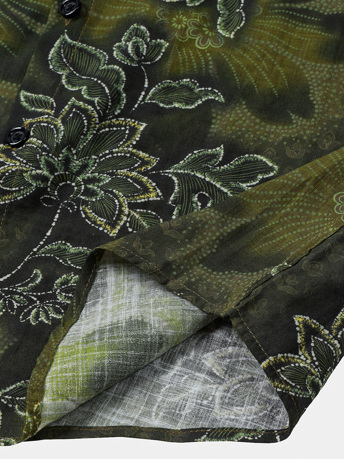 Green Vintage Floral Shirt
