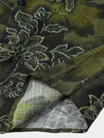 Green Vintage Floral Shirt