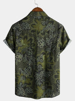 Green Vintage Floral Shirt