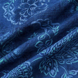 Blue Hawaiian Floral Print Short Sleeve Shirt