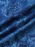 Blue Hawaiian Floral Print Short Sleeve Shirt