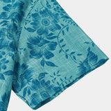 Vintage Hawaiian Floral Print Light Short Sleeve Shirt