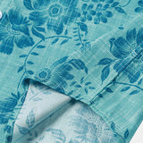 Vintage Hawaiian Floral Print Light Short Sleeve Shirt