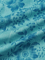 Vintage Hawaiian Floral Print Light Short Sleeve Shirt