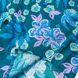 Blue Floral Hawaiian Shirt