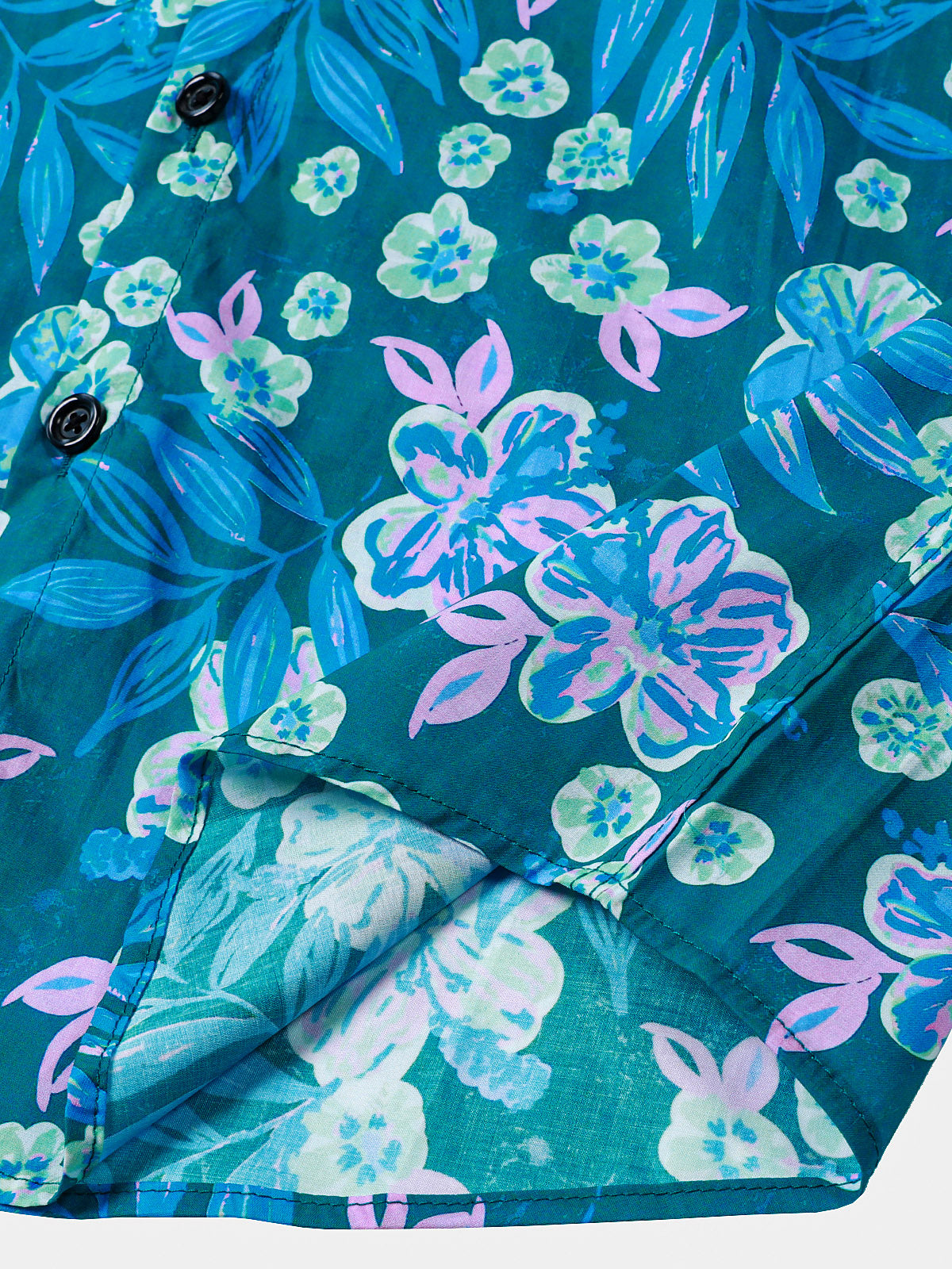 Blue Floral Hawaiian Shirt
