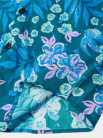 Blue Floral Hawaiian Shirt