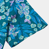 Blue Floral Hawaiian Shirt