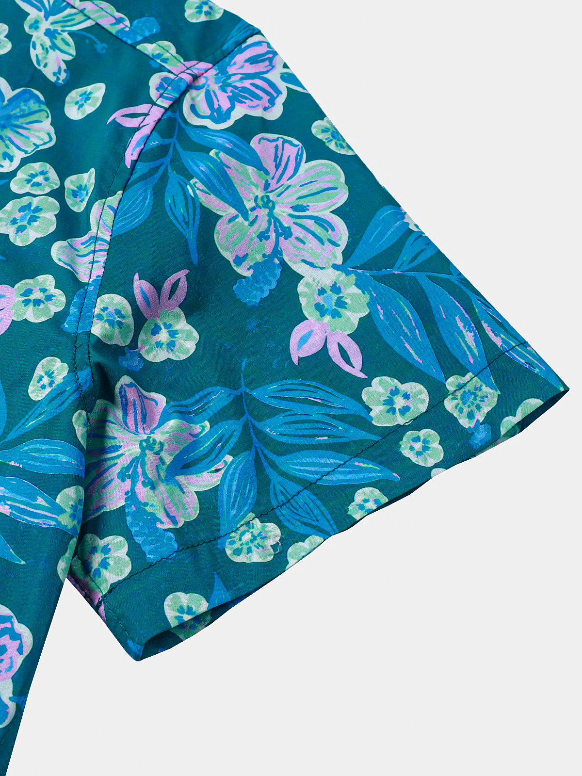 Blue Floral Hawaiian Shirt