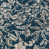 Green Vintage Hawaiian Paisley Floral Vacation Style Short Sleeve Shirt