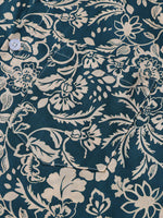Green Vintage Hawaiian Paisley Floral Vacation Style Short Sleeve Shirt