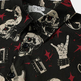 Hawaiian Skull & Guitar Rock Shirt