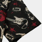 Hawaiian Skull & Guitar Rock Shirt