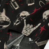 Hawaiian Skull & Guitar Rock Shirt