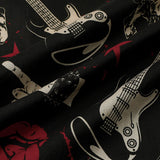 Hawaiian Skull & Guitar Rock Shirt