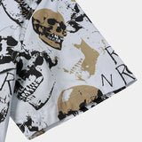 White Hawaiian Skull Rock Shirt