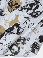 White Hawaiian Skull Rock Shirt