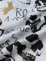 White Hawaiian Skull Rock Shirt