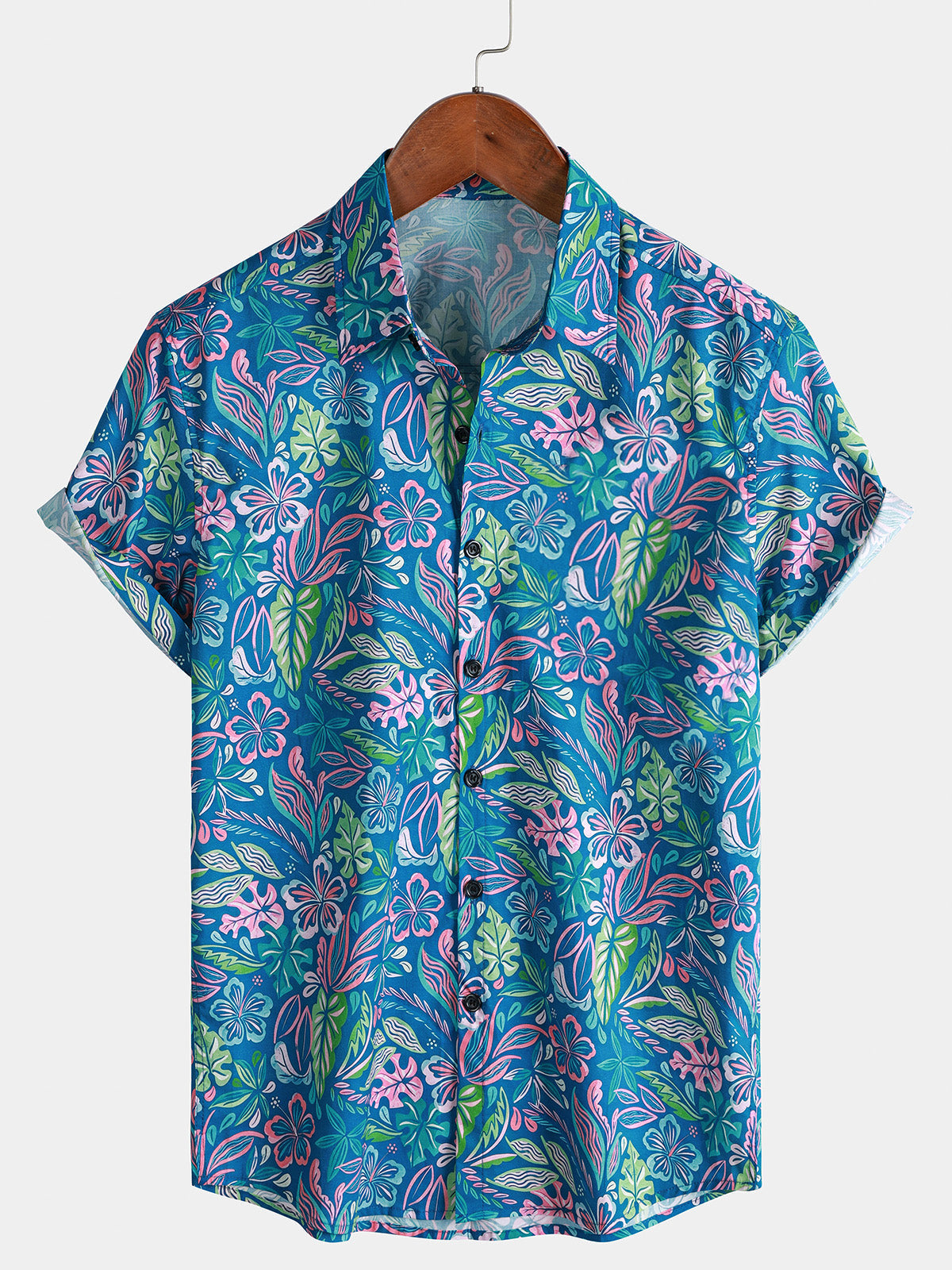 Floral Vacation Short-Sleeve Shirt