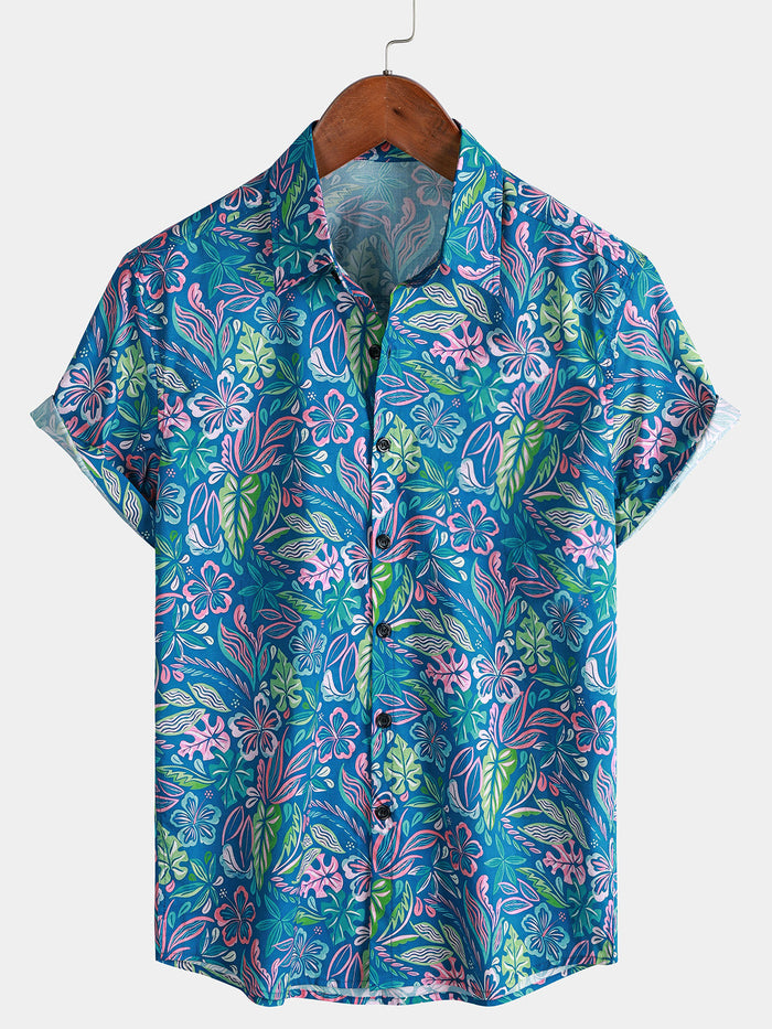 Floral Vacation Short-Sleeve Shirt