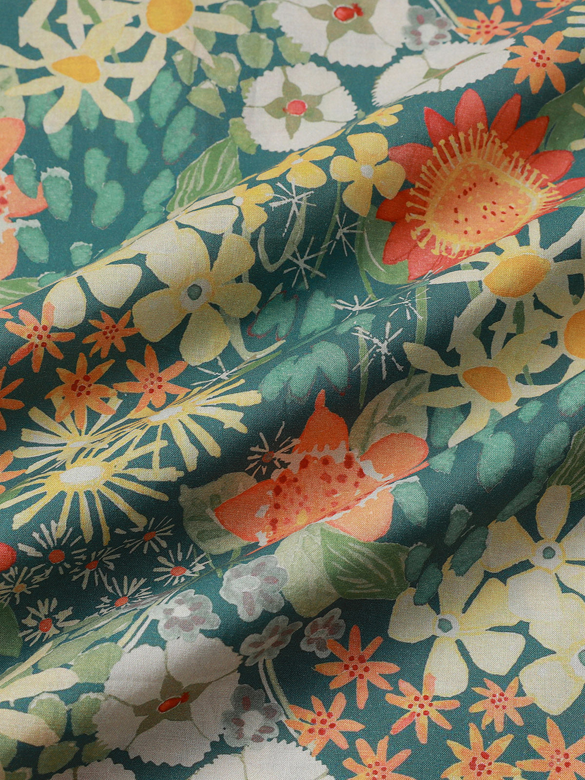 Tropical Summer Floral Short-Sleeve Shirt