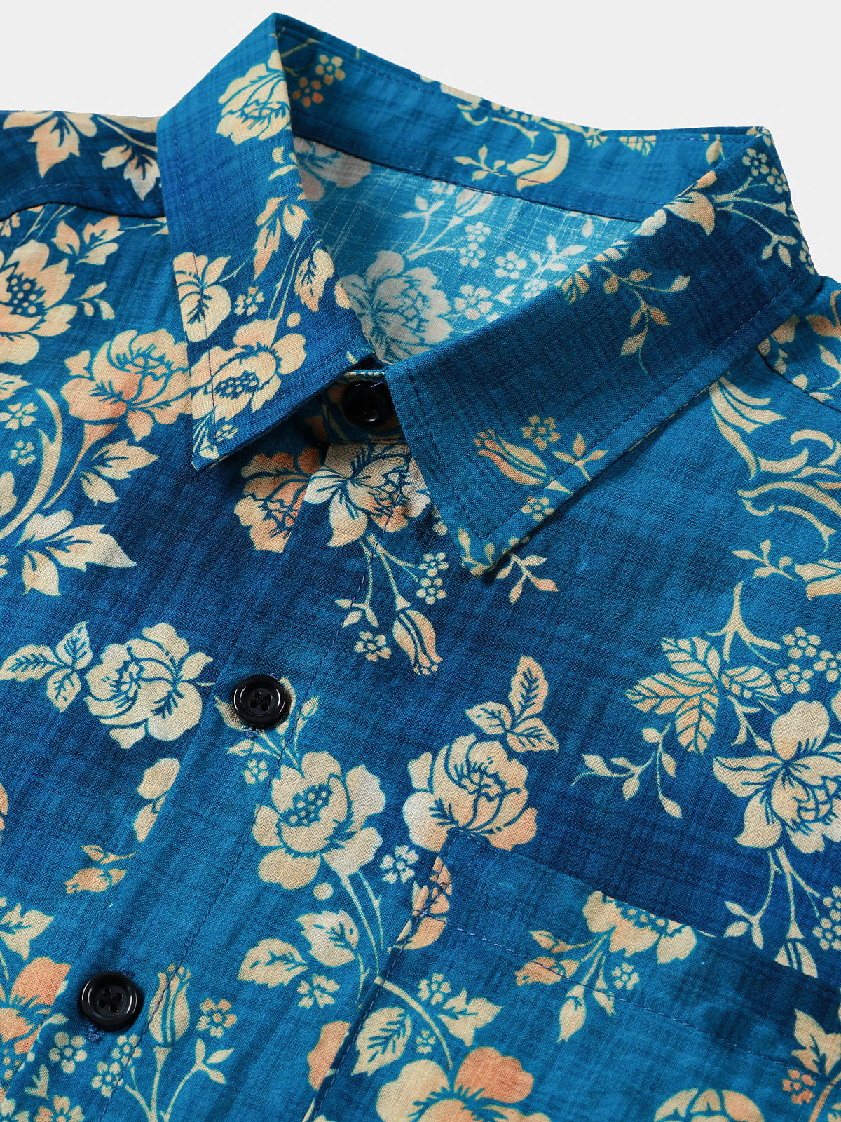 Floral Beach Vacation Short-Sleeve Shirt