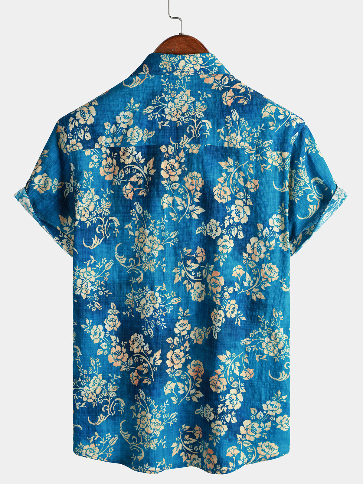 Floral Beach Vacation Short-Sleeve Shirt