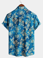 Floral Beach Vacation Short-Sleeve Shirt