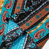 Vintage Paisley Stripe Short Sleeve Shirt